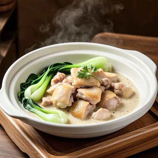 Chicken and Bok Choy Cream Stew