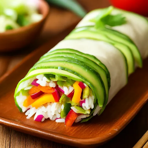 Gemüse-Tofu-Rolle (ohne Kochen Rezept)