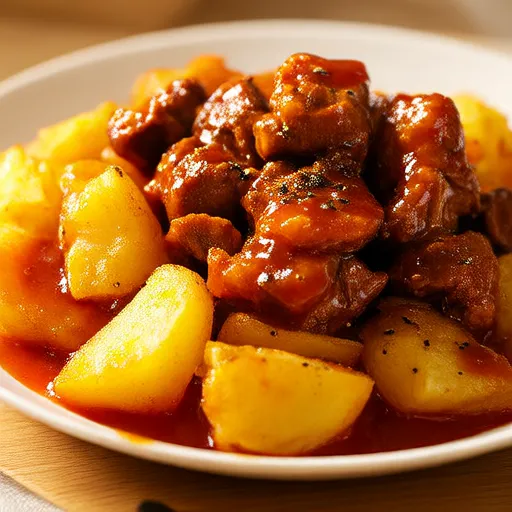 Spam Potato Stir-fry