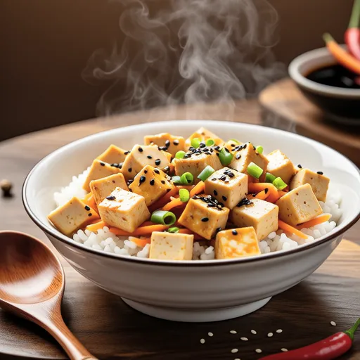 Soft Tofu Egg Rice Bowl