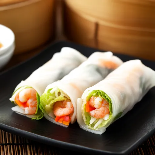 Rouleaux de Crevettes au Papier de Riz
