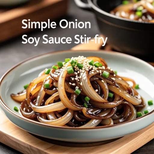 Simple Onion Soy Sauce Stir-fry