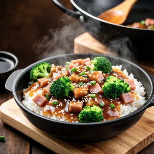 Ham and Broccoli Fried Rice