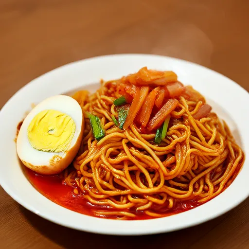 Ramen salteado com sabor de cebola e cebolinha