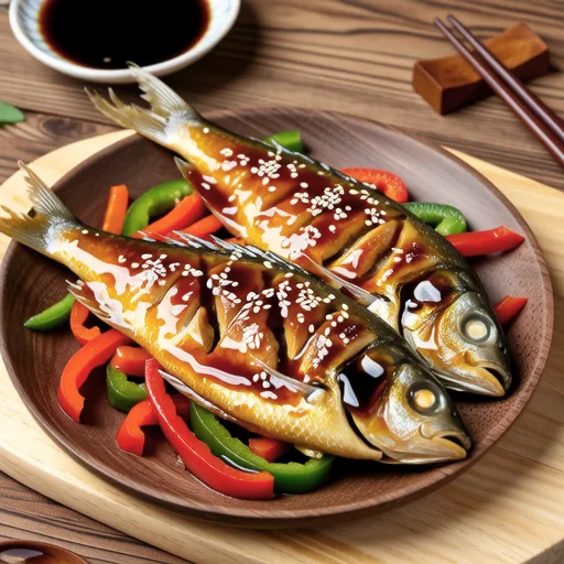 Sweet and Spicy Grilled Hokke with Sesame Sauce