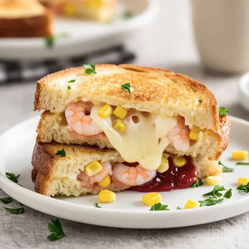 Corn Cheese Shrimp Toast