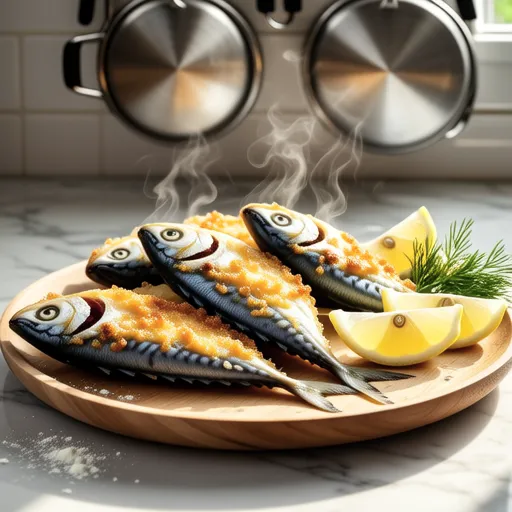 Salt Lemon Fried Mackerel