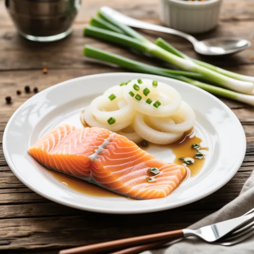 Smoked Salmon and Turnip Vinegar Marinade