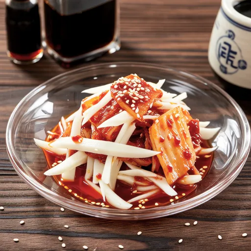 Cold Stirred Fish Cake with Kimchi