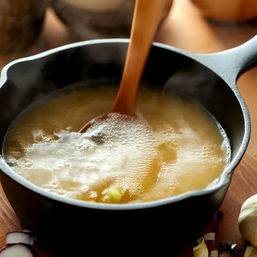 Bouillon de base à base d'os de jambe arrière