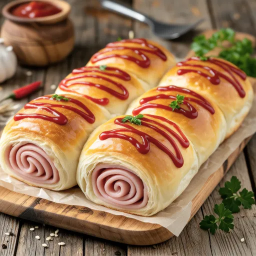 Ham Cheese Roll Bread