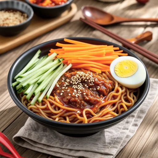 Spicy Sweet and Sour Bibim Noodles