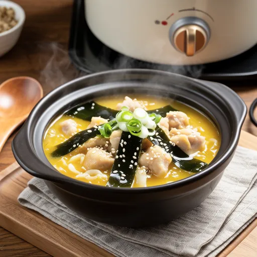 Wakame and Chicken Thigh Soup