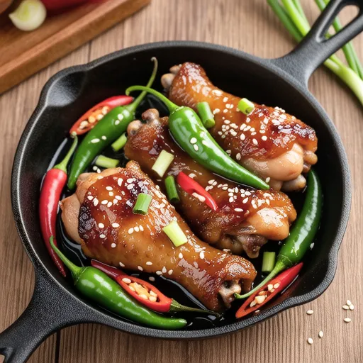 Stir-fried Chicken with Shishito Peppers