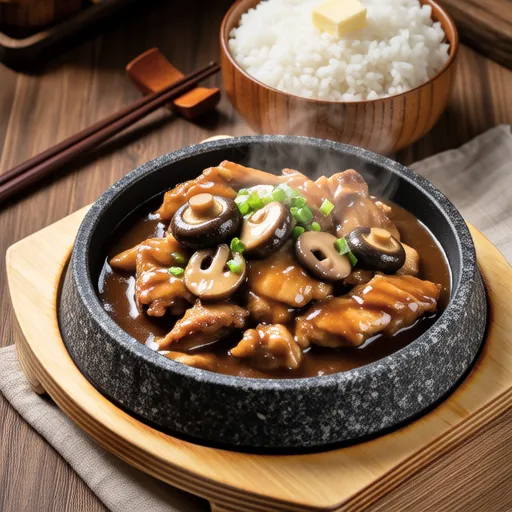 Chicken Tenderloin and Shimeji Butter Soy Sauce Stir-fry
