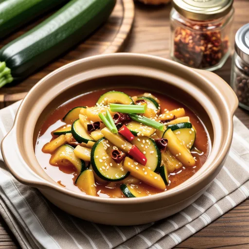 한국식 애호박 새우젓 찌개