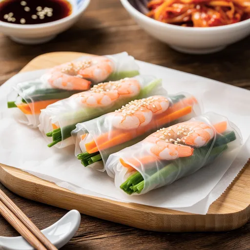 Korean-style Shrimp Fresh Spring Rolls