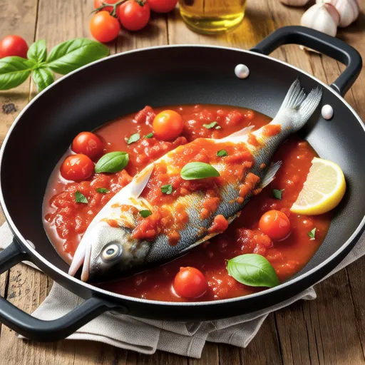 Italian Tomato Sauce with Sautéed Pacific Saury