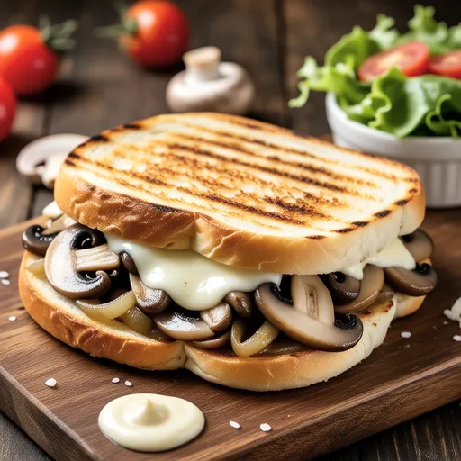 Mushroom Panini Without Grill