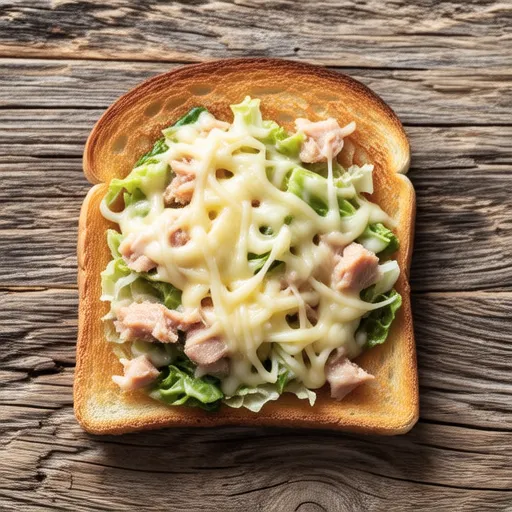 Cabbage Tuna Cheese Toast