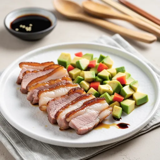 Pork Loin and Avocado Wasabi Salad