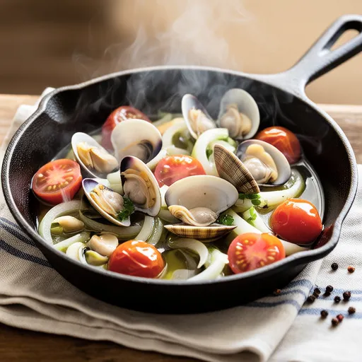 Clams and Tomato Oil Steam