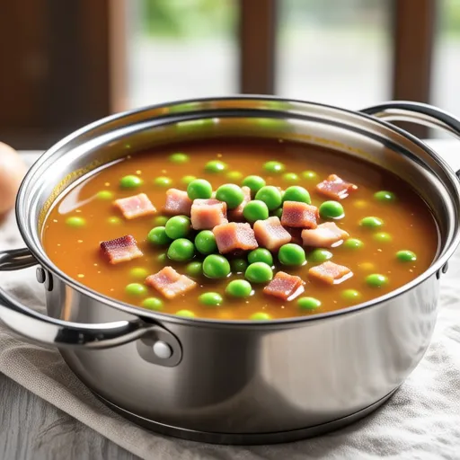 Green Beans and Bacon Consommé Soup
