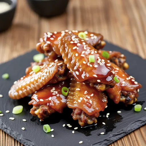 Chicken Wings with Sesame Onion Sauce