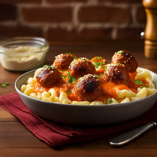 Albóndigas italianas con salsa cremosa de zanahoria