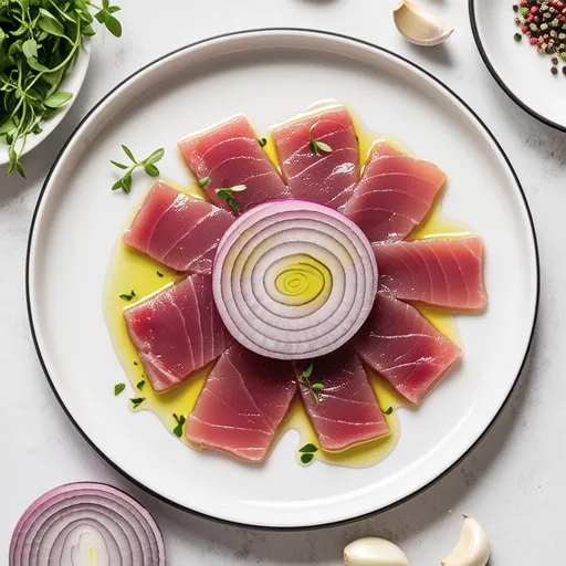 Tuna Carpaccio with White Wine Vinegar