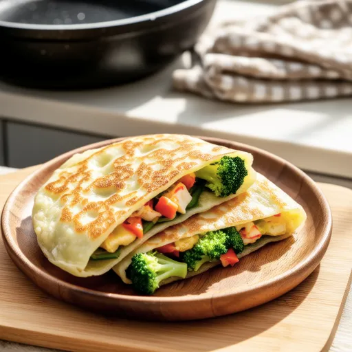 Broccoli Crab Stick Pancakes