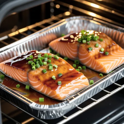 Salted Salmon with Miso Mayo Glaze