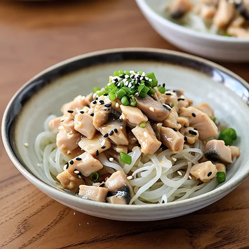 Mackerel and Radish Sprout with Bonito Flakes