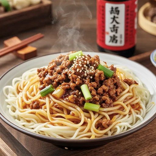 Stir-fried Tofu Noodles with Minced Pork
