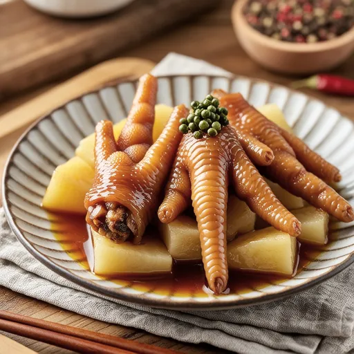 Simmered Chicken Wings and Daikon