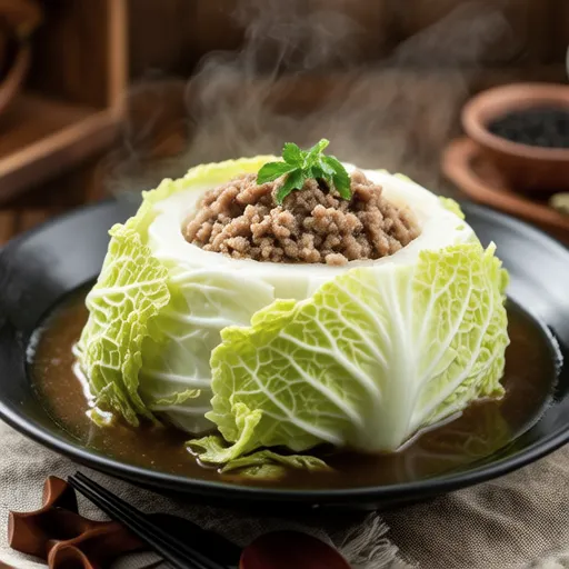 Non-rolled Consommé Stuffed Cabbage