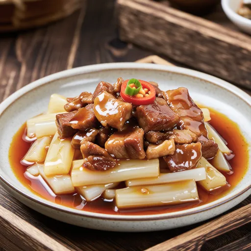 Stir-fried White Gourd and Pork with Oyster Sauce
