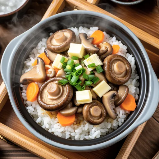 Maitake and Aburaage Takikomi Gohan