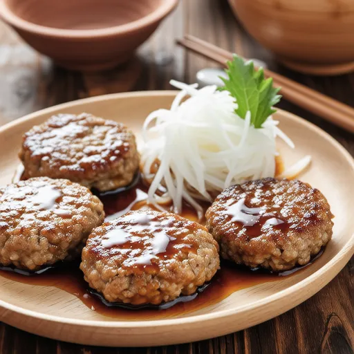 Shirasu Tofu Hamburg Steak with Grated Daikon