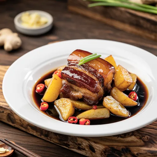 Potato and Pork Belly Stir-fry with Oyster Sauce