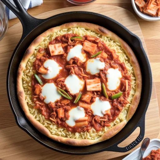 Kimchi Rice Pizza