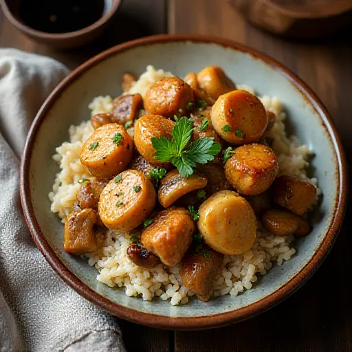 Chicken Breast and Mushroom Garlic Butter Stir-fry