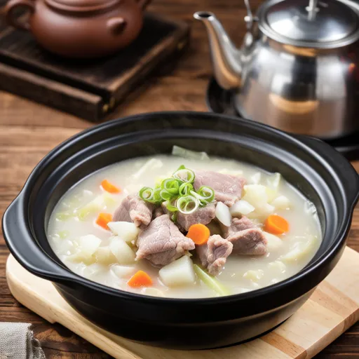 Cabbage and Pork Miso Milk Soup