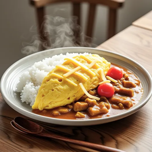 Curry Flake Omelet Curry