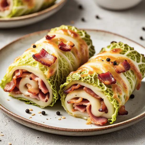 Cabbage and Bacon Rolls