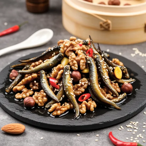 Stir-fried Anchovies with Nuts