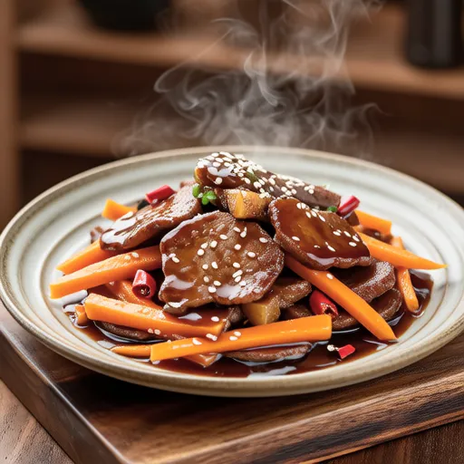 Kinpira with Carrot and Pork