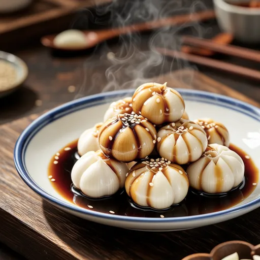 Garlic Braised in Soy Sauce