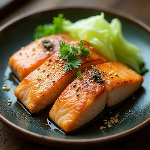 Salmon with Salted Kombu