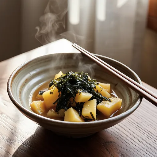 Simmered Sweet Potato and Kombu